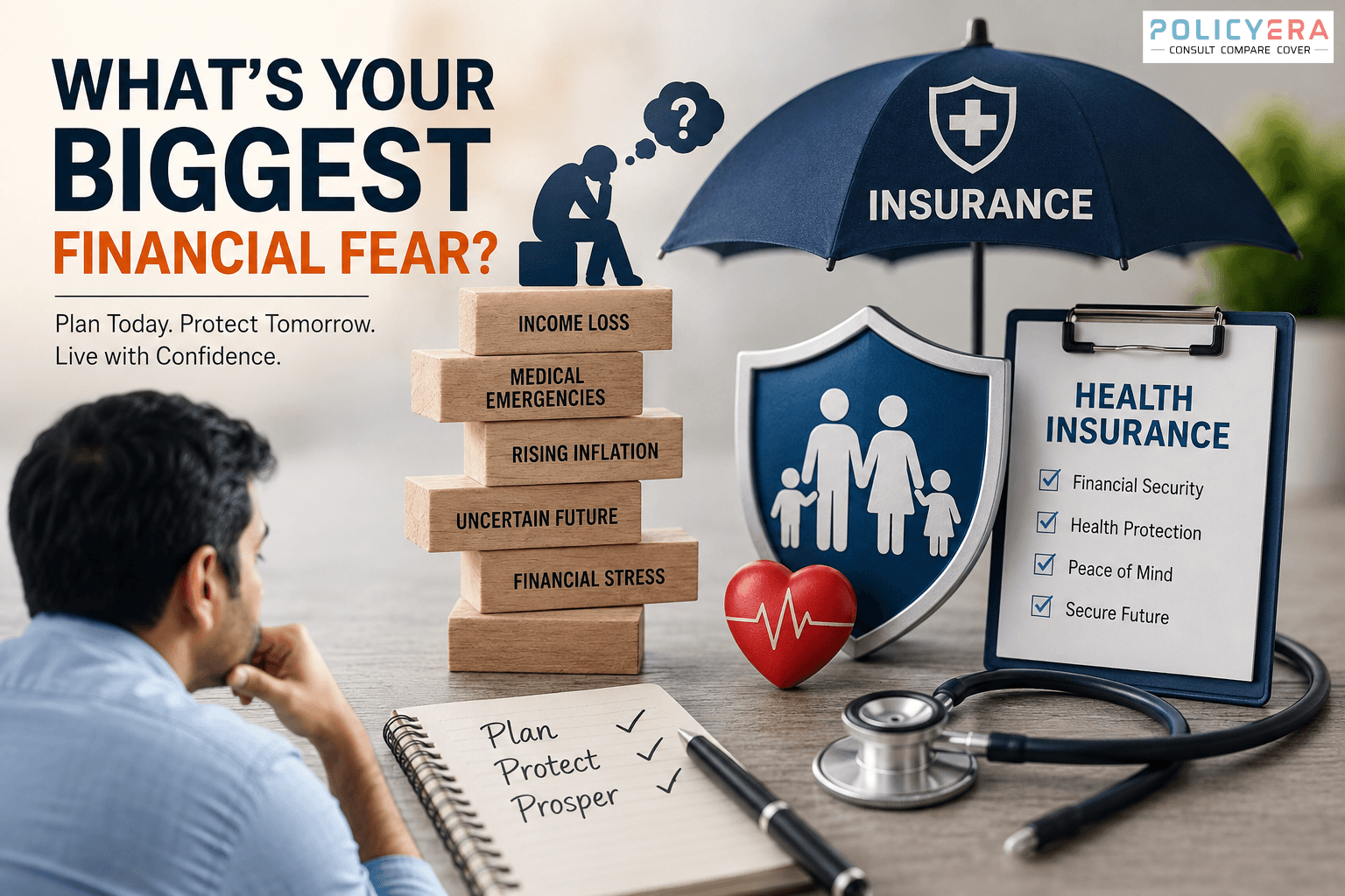 Financial fears and health insurance protection planning